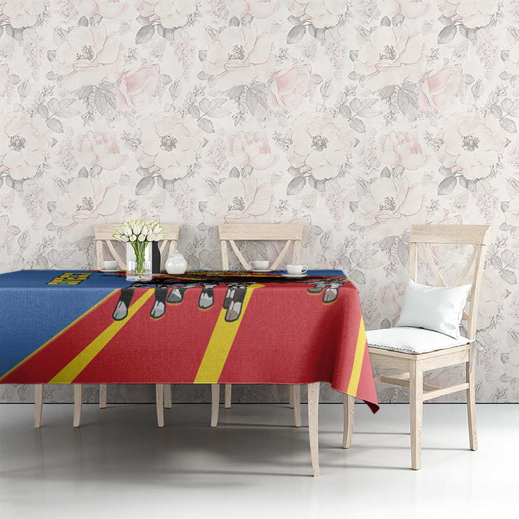 DR Congo Okapi Tablecloth With Coat Of Arms
