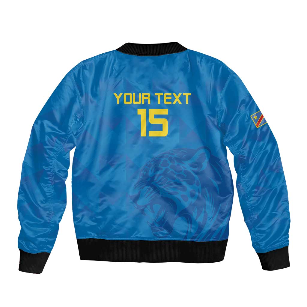 Custom DR Congo Football Bomber Jacket Go Les Léopards