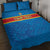 Custom DR Congo Football Quilt Bed Set Go Les Léopards