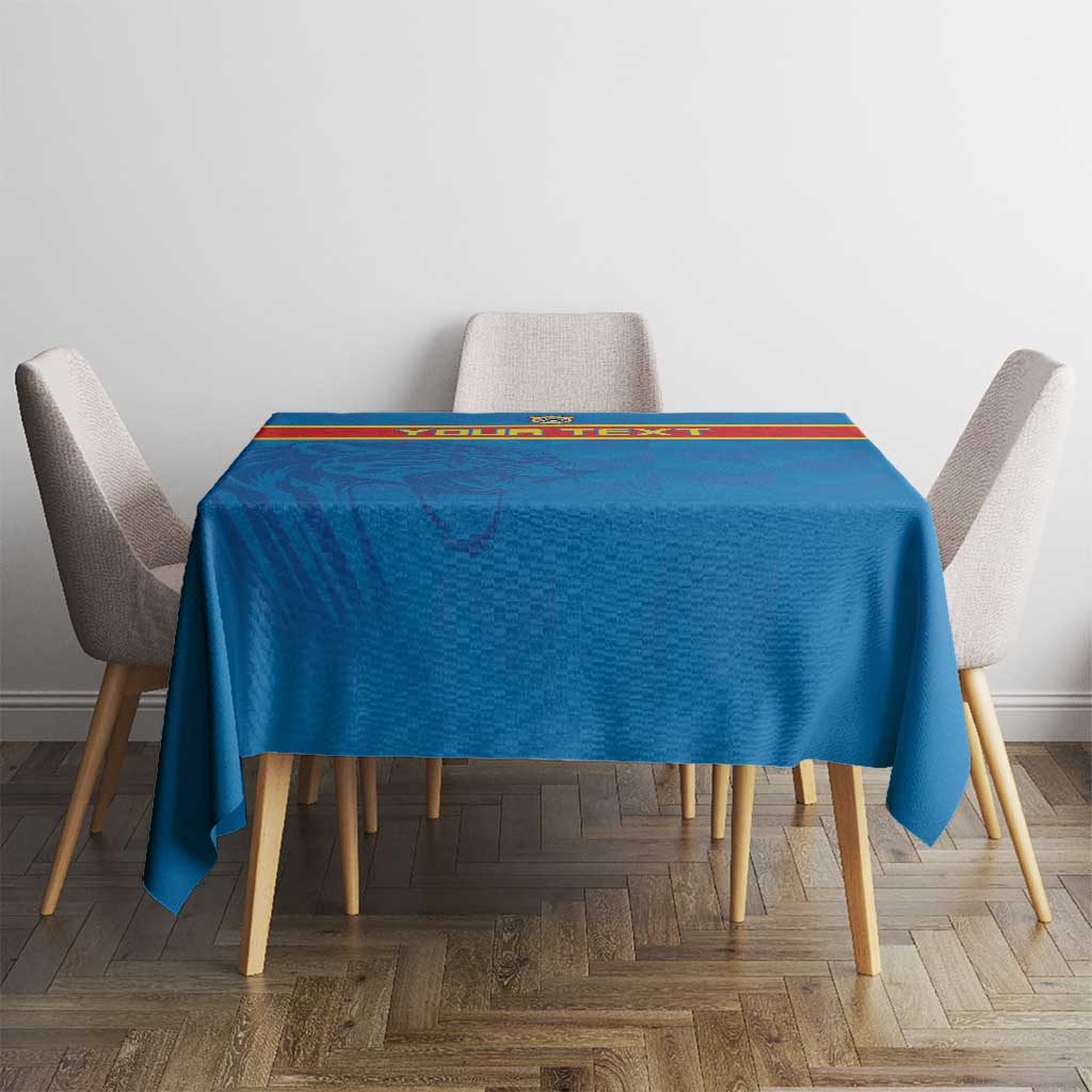 Custom DR Congo Football Tablecloth Go Les Léopards