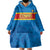 Custom DR Congo Football Wearable Blanket Hoodie Go Les Léopards