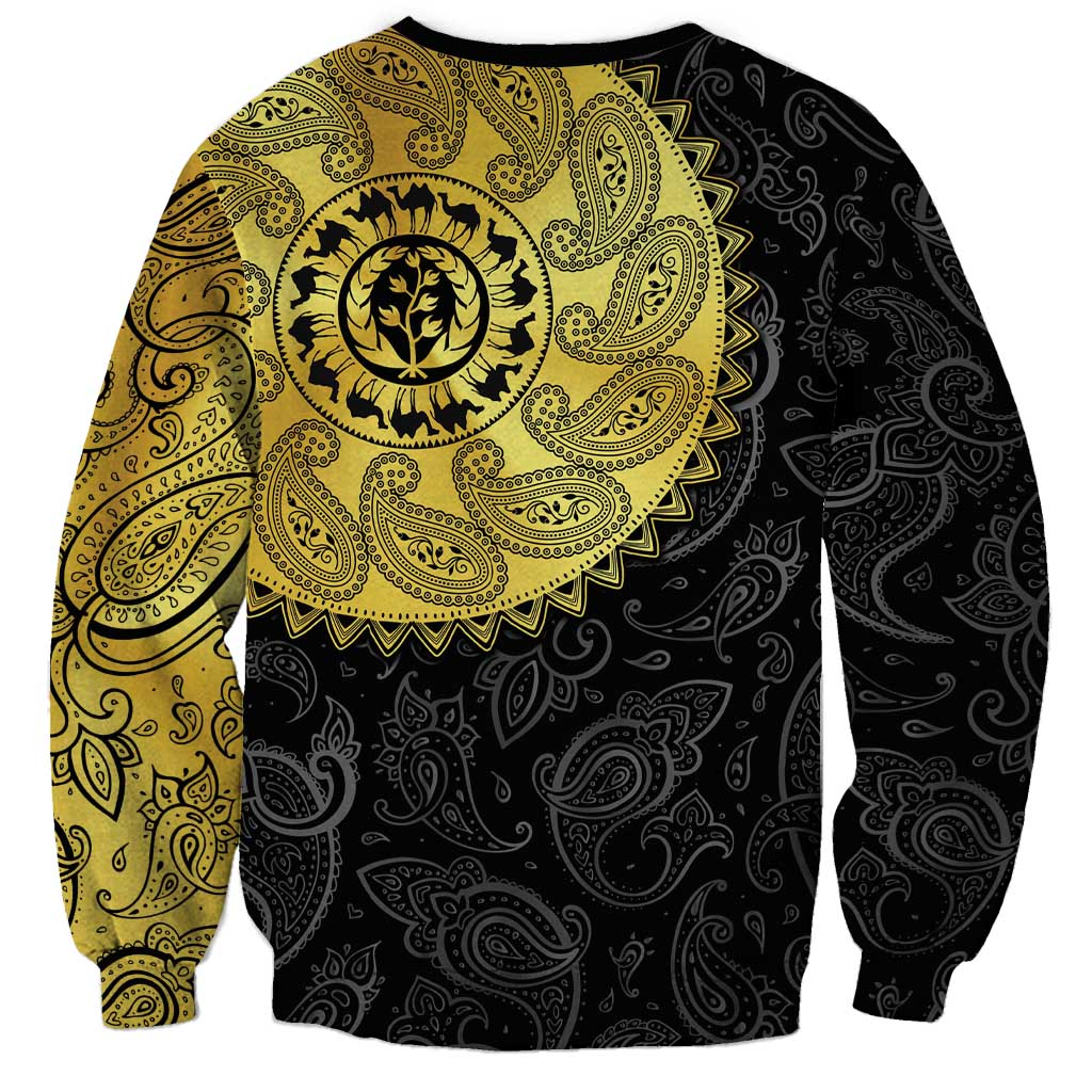 Eritrea Sweatshirt African Tribal Mix Paisley Pattern