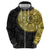 Eritrea Zip Hoodie African Tribal Mix Paisley Pattern