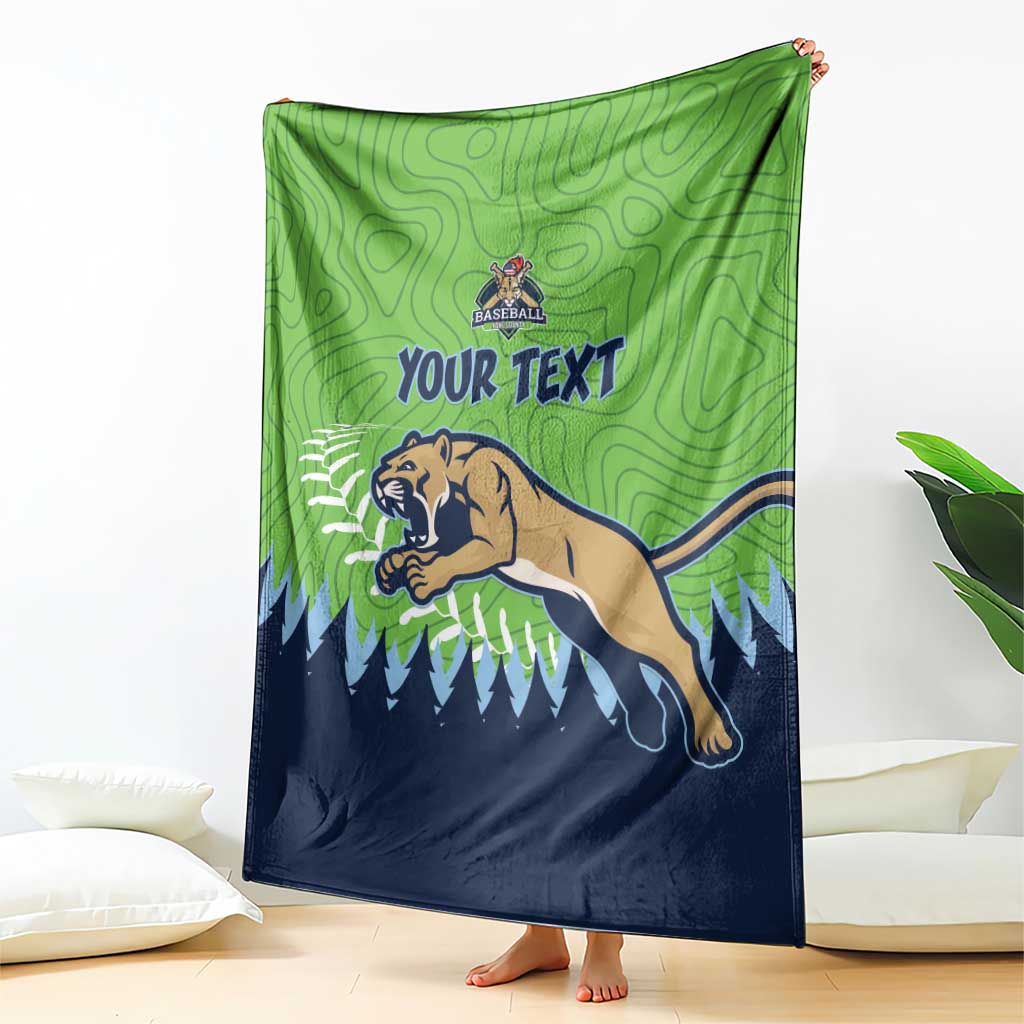 Kane County 2025 Baseball Custom Blanket Cougar Fight Cougar Win