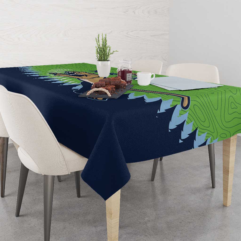 Kane County 2025 Baseball Custom Tablecloth Cougar Fight Cougar Win
