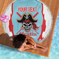 Santa Maria 2025 Baseball Custom Beach Blanket Come On Pirate