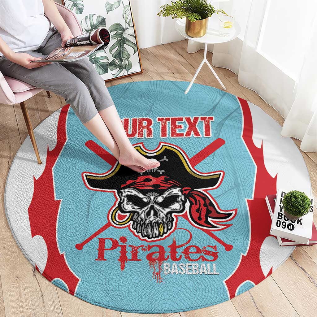 Santa Maria 2025 Baseball Custom Round Carpet Come On Pirate