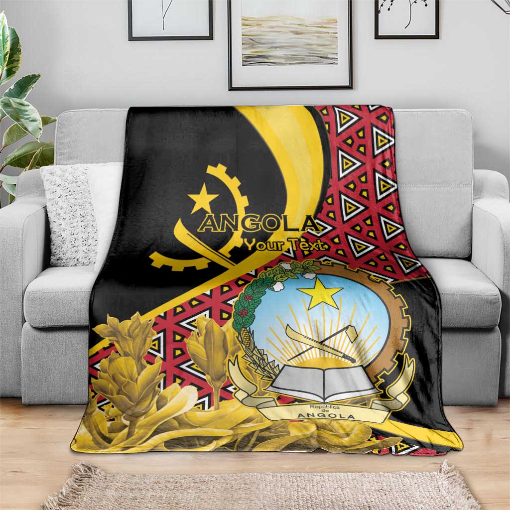 Personalized Angola Blanket Coat Of Arms Welwitschia Mirabilis