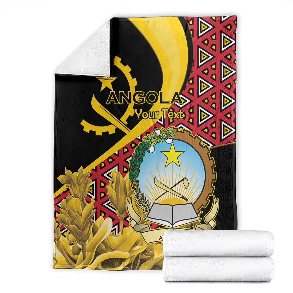 Personalized Angola Blanket Coat Of Arms Welwitschia Mirabilis