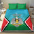 Personalised South Sudan Independence Day Bedding Set Coat Of Arms With Flag Map - Wonder Print Shop