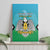 Personalised South Sudan Independence Day Canvas Wall Art Coat Of Arms With Flag Map - Wonder Print Shop