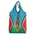 Personalised South Sudan Independence Day Grocery Bag Coat Of Arms With Flag Map