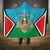 Personalised South Sudan Independence Day Hooded Blanket Coat Of Arms With Flag Map