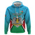 Personalised South Sudan Independence Day Hoodie Coat Of Arms With Flag Map - Wonder Print Shop