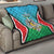 Personalised South Sudan Independence Day Quilt Coat Of Arms With Flag Map - Wonder Print Shop