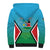 Personalised South Sudan Independence Day Sherpa Hoodie Coat Of Arms With Flag Map - Wonder Print Shop