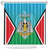 Personalised South Sudan Independence Day Shower Curtain Coat Of Arms With Flag Map