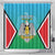 Personalised South Sudan Independence Day Shower Curtain Coat Of Arms With Flag Map