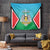 Personalised South Sudan Independence Day Tapestry Coat Of Arms With Flag Map