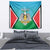 Personalised South Sudan Independence Day Tapestry Coat Of Arms With Flag Map