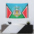 Personalised South Sudan Independence Day Tapestry Coat Of Arms With Flag Map