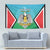 Personalised South Sudan Independence Day Tapestry Coat Of Arms With Flag Map