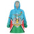 Personalised South Sudan Independence Day Wearable Blanket Hoodie Coat Of Arms With Flag Map