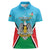 Personalised South Sudan Independence Day Women Polo Shirt Coat Of Arms With Flag Map - Wonder Print Shop