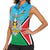 Personalised South Sudan Independence Day Women Sleeveless Polo Shirt Coat Of Arms With Flag Map - Wonder Print Shop