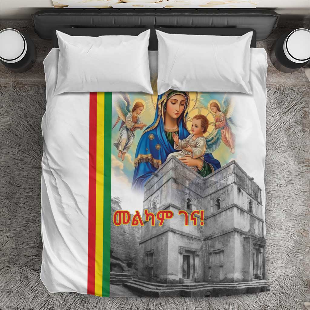 Ethiopian Christmas Bedding Set Saint Mary Lalibela Churches