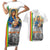 Ethiopian Christmas Couples Matching Short Sleeve Bodycon Dress and Hawaiian Shirt Saint Mary Lalibela Churches - Wonder Print Shop