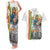 Ethiopian Christmas Couples Matching Tank Maxi Dress and Hawaiian Shirt Saint Mary Lalibela Churches - Wonder Print Shop