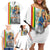 Ethiopian Christmas Family Matching Off Shoulder Short Dress and Hawaiian Shirt Saint Mary Lalibela Churches