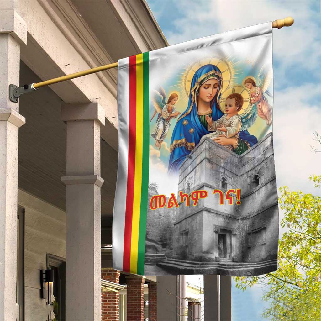 Ethiopian Christmas Garden Flag Saint Mary Lalibela Churches