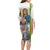 Ethiopian Christmas Long Sleeve Bodycon Dress Saint Mary Lalibela Churches - Wonder Print Shop