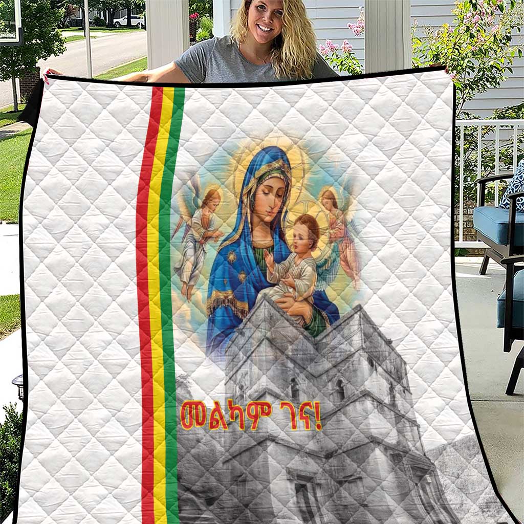 Ethiopian Christmas Quilt Saint Mary Lalibela Churches