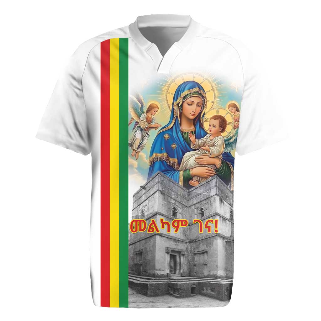 Ethiopian Christmas Rugby Jersey Saint Mary Lalibela Churches