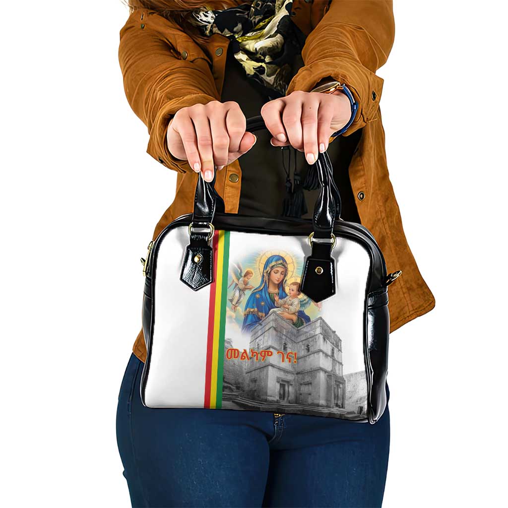 Ethiopian Christmas Shoulder Handbag Saint Mary Lalibela Churches