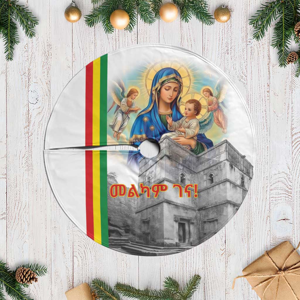 Ethiopia Christmas Tree Skirt Saint Mary Lalibela Churches