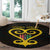 Personalised Happy Black Love Day Round Carpet Sankofa Heart With Adinkra Pattern - Wonder Print Shop