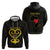 Personalised Happy Black Love Day Zip Hoodie Sankofa Heart With Adinkra Pattern - Wonder Print Shop