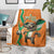 Custom Ivory Coast Football Blanket Go Les Elephants