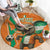 Custom Ivory Coast Football Round Carpet Go Les Elephants - Wonder Print Shop