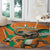 Custom Ivory Coast Football Round Carpet Go Les Elephants - Wonder Print Shop