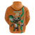 Custom Ivory Coast Football Zip Hoodie Go Les Elephants - Wonder Print Shop