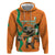 Custom Ivory Coast Football Zip Hoodie Go Les Elephants - Wonder Print Shop