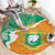 Personalised Ivory Coast Round Carpet Elephant With Coat Of Arms - Wonder Print Shop