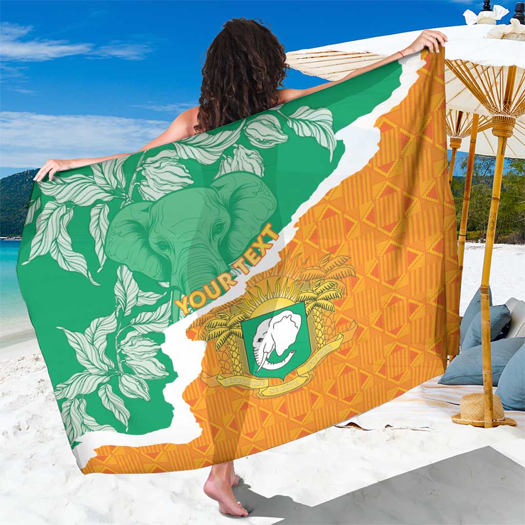 Personalised Ivory Coast Sarong Elephant With Coat Of Arms