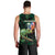 Reunion Island Men Tank Top Furcifer Pardalis With Coat Of Arms - Wonder Print Shop