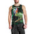 Reunion Island Men Tank Top Furcifer Pardalis With Coat Of Arms - Wonder Print Shop